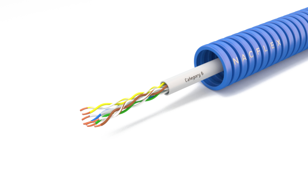 CAT6 23 AWG UTP + 16mm Ø SPİRAL BORULU KABLO (100M)