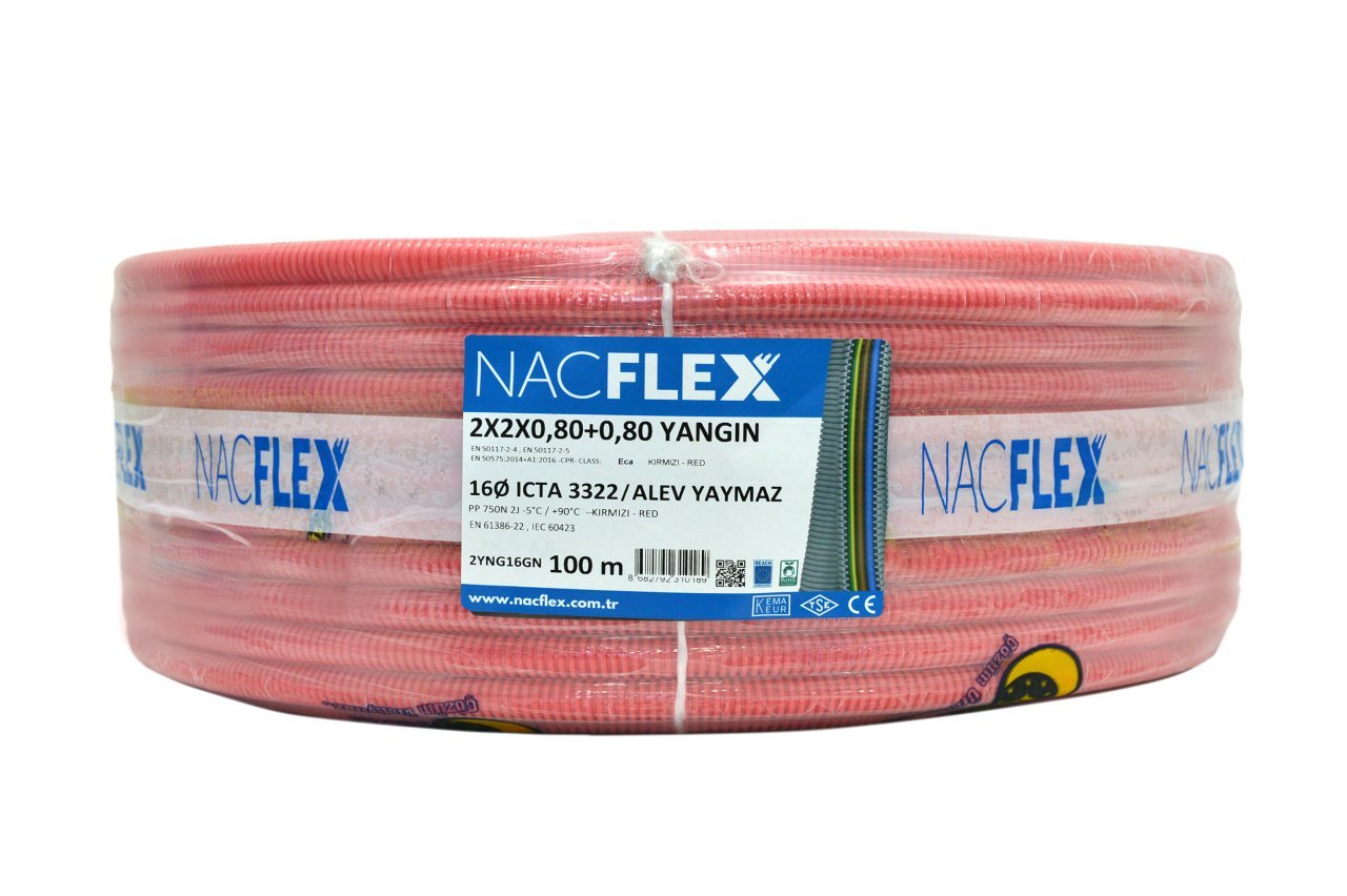 2X2X0.80+0.80 J-H(st)H + 16mm Ø SPİRAL BORULU KABLO (100M)
