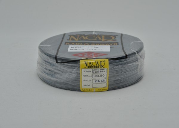 0.80 MONTAJ KABLO SİYAH (200 METRE)